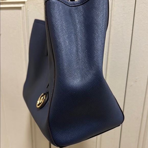 2-FER Michael Kors Navy Blue Tote Bag and Wallet Set - Picture 2 of 10